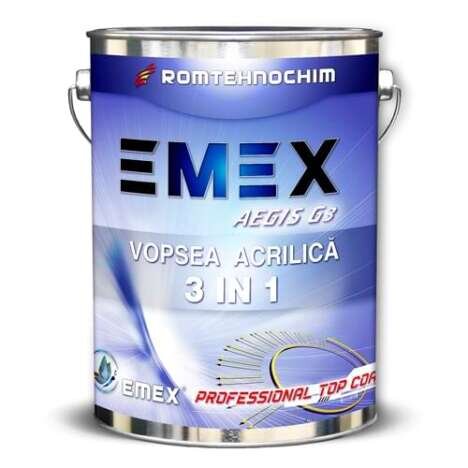 Vopsea Acrilica 3 in 1 Anticoroziva ?Emex Aegis G3? - Crem - Bid. 5 Kg